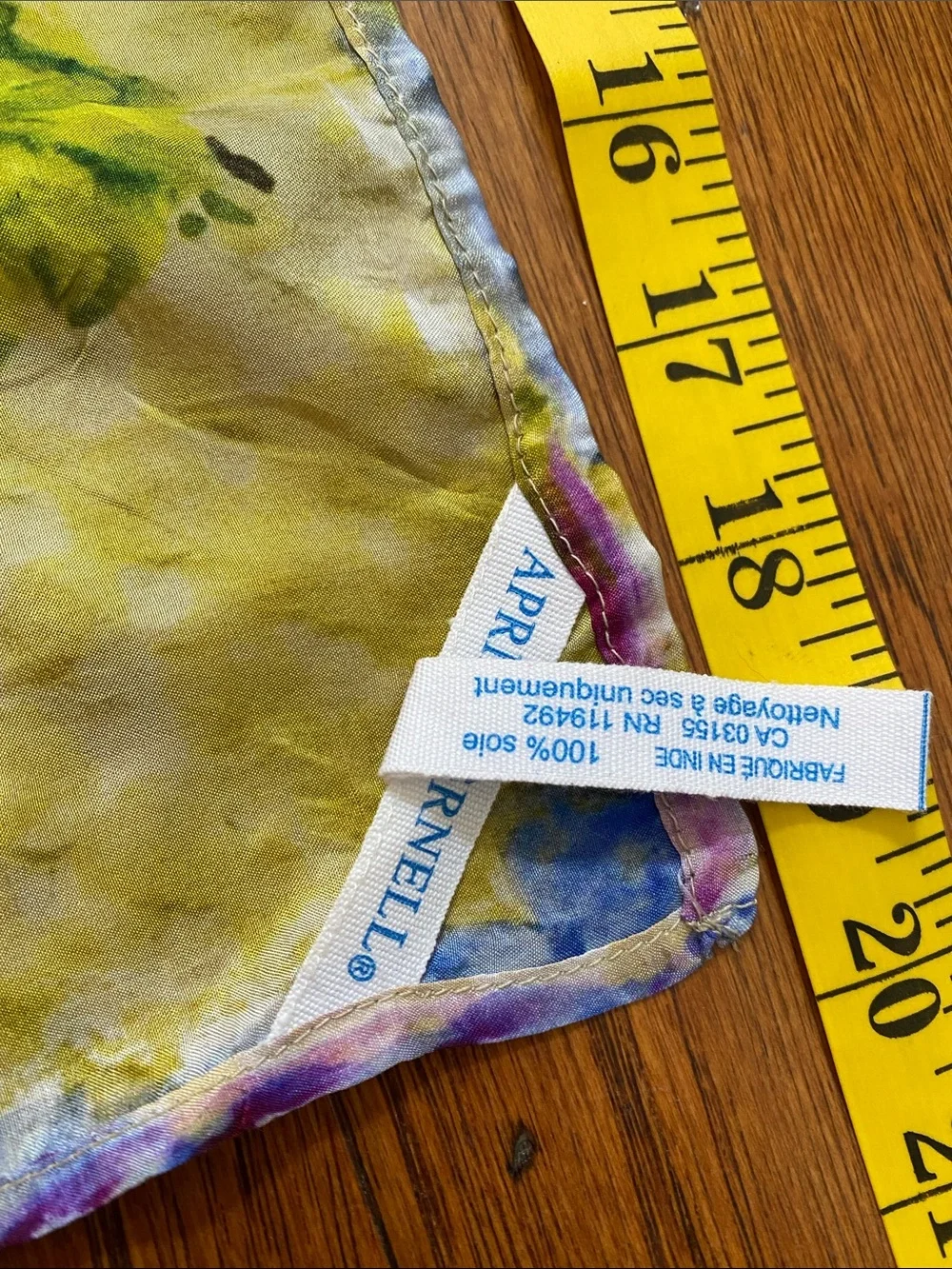 April Cornell 100% silk scarf